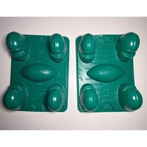 Jell-O Football Jigglers Molds Lot 2 Trays Football/Helmet Shapes Vintage Jello